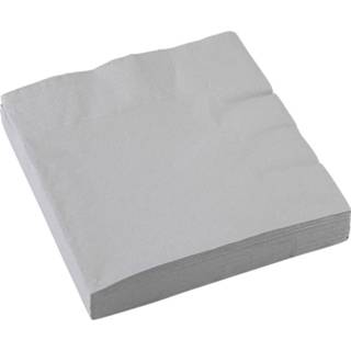 👉 Servet zilver papier zilverkleurig Amscan Servetten 33 X Cm 20 Stuks 13051271640