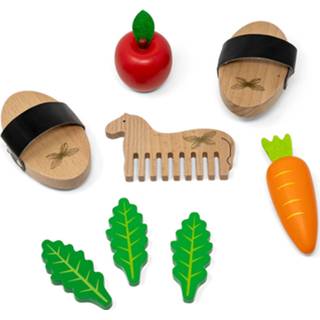 👉 Houten speelgoed bruin hout Byastrup Paardenverzorgingsset 10 Cm 5706798842291