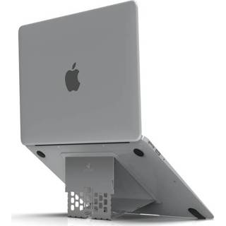 👉 Laptop standaard grijs Majextand - Dunste Laptopstandaard Laptopstand 6 Posities Laptopverhoger 8719186029096