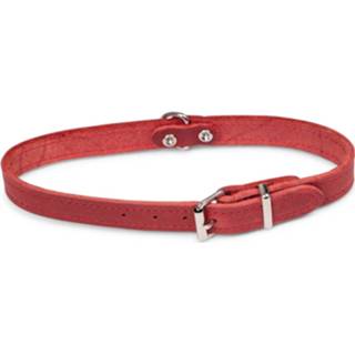 👉 Halsband leder Dierenbenodigdheden Vadigran Hond Geolied Rood 47cmx18mm M-l 5411468161670