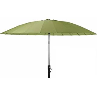👉 Parasol olijfgroen aluminium polyester groen Shanghai 270 Cm Met Opdraaimechanisme - 6013932773724