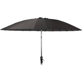 👉 Parasol zwart aluminium polyester 4goodz Shanghai 270 Cm Met Opdraaimechanisme - 6013936151191