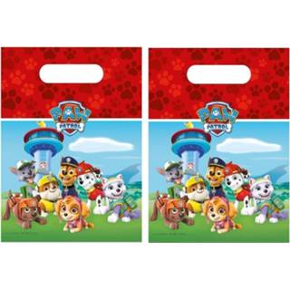 👉 Feestzakje plastic kunststof multikleur kinderen Paw Patrol Feestzakjes - 12 Stuks Uitdeelzakjes Kinderfeestje 8720147461756