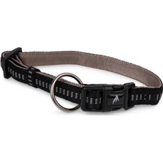 👉 Halsband zwart nylon Dierenbenodigdheden Vadigran Hond Soft Grip 40-55cmx25mm 5411468167696