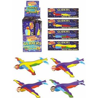 👉 Uitdeelcadeautje papier multikleur Uitdeelcadeautjes - Fighter Gliders Model: Super Helden In Display 5050203018604