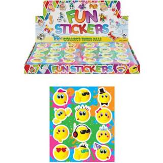 👉 Uitdeelcadeautje multikleur Uitdeelcadeautjes - Fun Stickers Model: Smiley's In Display (120 5050203510658