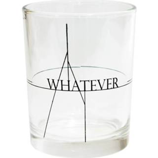 👉 Design drinkglas transparant zwart glas Tak Whatever 7 X 9 Cm Transparant/zwart 8719237017188