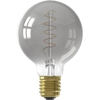 👉 Wit grijs Calex - Led Lamp Globe Filament G80 E27 Fitting Dimbaar 4w Warm 2100k 8712879145127