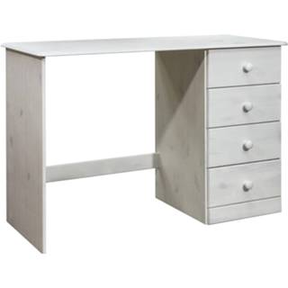 👉 Bureau grenenhout active met 4 lades 110x50x74 cm massief 8720286250983