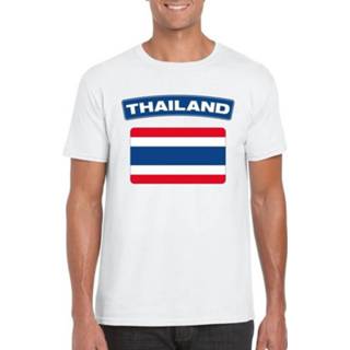 👉 Shirt wit active mannen T-shirt Thaise vlag heren