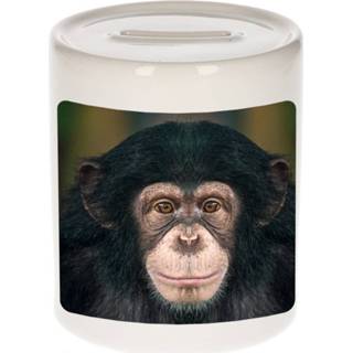 👉 Spaarpot One Size meerkleurig jongens meisjes Dieren leuke chimpansee foto 9 cm en - Cadeau spaarpotten apen liefhebber 8720276879781