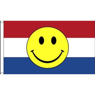 👉 Vlag Nederland met smiley 90 x 150 cm