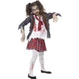 👉 Zombie schoolmeisje kostuum voor meisjes