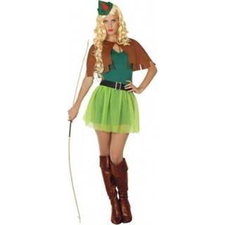 👉 Robin Hood kostuum groen/bruin voor dames 4-delig