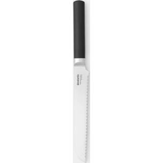 👉 Broodmes zwart RVS metaal zilverkleurig Brabantia Profile - 8710755250149