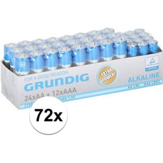 👉 Voordeelpak AA/AAA-batterijen Grundig 72x