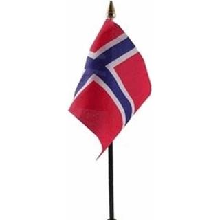 👉 Noorwegen luxe zwaaivlaggetje polyester