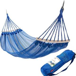 👉 Hangmat blauw active Outdoor anti-rollover en ademende camping Swing (blauw) 6922501801303