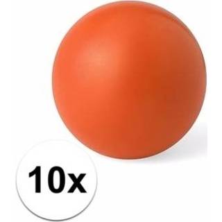 👉 Stressbal active oranje 10x stressballetje 6 cm