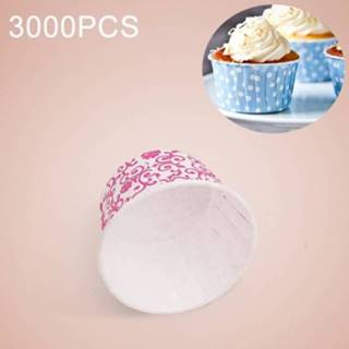 👉 Cupcake active 3000 STKS Bloemmotief Ronde Lamineren Cake Cup Muffin Cases Chocolade Liner Baking Cup, Afmetingen: 6,8 x 5 3,9 cm 6922566593694