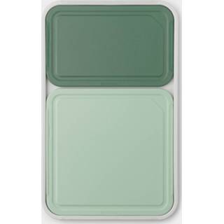 👉 Snijplankenset grijs donkergroen kunststof Brabantia Tasty+ Plus Dienblad, 3-delig - Light Grey/jade Green/fir Green 8710755123160