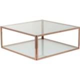 👉 Salontafel Cube rose gold 100x100x40cm