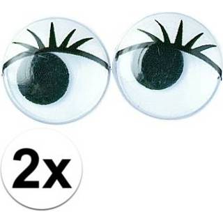 👉 Wimper multi kunststof active adhesive 2x zakjes Hobby artikelen oogjes met wimpers 15 mm