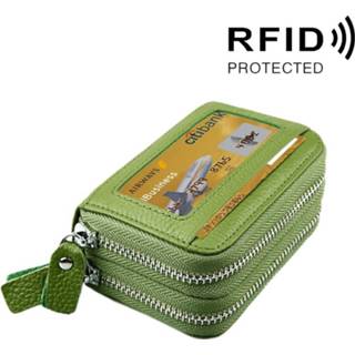 👉 Kaarthouder groen rundleer 11 active Tassen>Huis&Tuin Echt dubbellaags effen kleur rits portemonnee RFID blokkering kaarttas beschermhoes met kaartsleuven&muntpositie, maat: * 7,5 4,5 cm (groen)