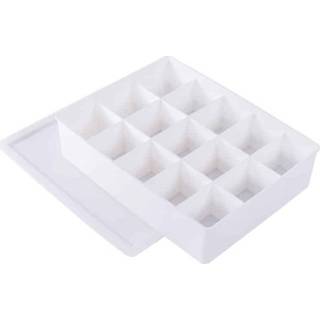 👉 Opbergdoos plastic active Kleding Afwerkingsdoos Garderobe 15 Roosters + Deksel