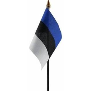 👉 Estland luxe zwaaivlaggetje polyester