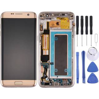 👉 Digitizer goud active Origineel LCD-scherm en volledige montage met frame&laadpoort Board&volumeknop&aan / uit-knop voor Galaxy S7 Edge G935F (goud) 6922804004463