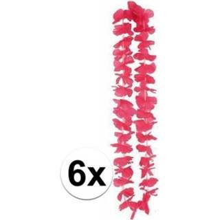 👉 6x Roze Hawaii slingers 110 cm
