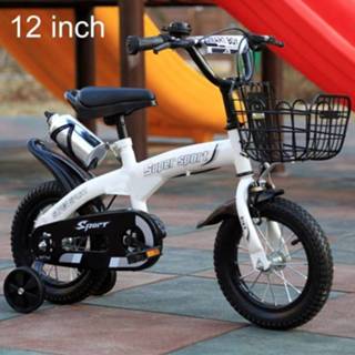 👉 Mand wit active kinderen mannen 5188 12 inch sportversie koolstofstaal frame pedaalfiets met en bel, aanbevolen hoogte: 90-105 cm (wit) 6922989487655