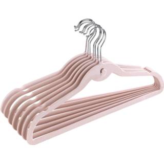 👉 Kledinghanger roze fluweel Wenko Kledinghangers 41 X 22,5 Cm Lichtroze 7 Stuks 4008838279946