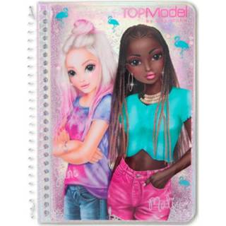 👉 Notitieboek roze karton meisjes Top Model Miami 17 Cm 8720585021239