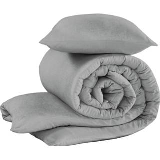 👉 Dekbedovertrek witte grijs flanel De Lietaer Tarbot - Eenpersoons 140 X 200/220 Cm 5410156567633