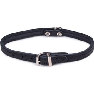 👉 Halsband zwart leder XS Dierenbenodigdheden Vadigran Hond Geolied 32cmx12mm 5411468161496