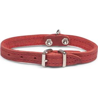 👉 Halsband leder XXS Dierenbenodigdheden Vadigran Hond Geolied Rood 27cmx12mm 5411468161472