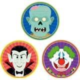 👉 Onderzetter karton multikleur 30x Halloween Onderzetters Vampier/horror Clown/zombie 8719538679221