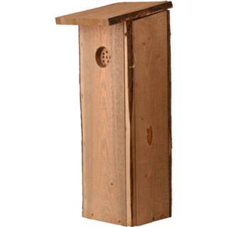 👉 Vogelhuisje houten hout bruin Vogelhuisje/nesthuisje 54 Cm Voor Spechten - Vurenhouten Vogelhuisjes Tuindecoraties Vogelnestje 8720276011877