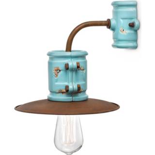 👉 Wandlamp antiek turkoois Nicolo in vintage stijl,