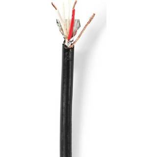 👉 Microfoon kabel zwart active Microfoonkabel - 2 x 0,25mm2 Per meter 7439622473405