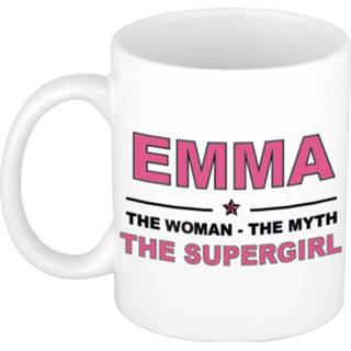 👉 Mok active vrouwen Emma The woman, myth supergirl collega kado mokken/bekers 300 ml