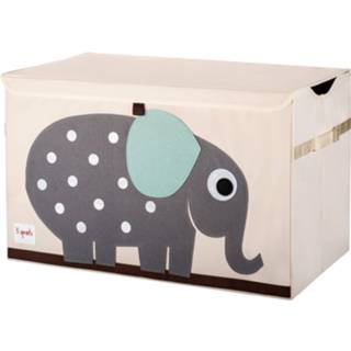 👉 Grijs gray elephant 3 Sprouts - Toy Chest 748252080738