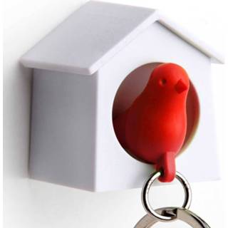 👉 Sleutelhanger rood Qualy Mini Sparrow - 8858782102168