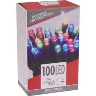 👉 Kerstverlichting kunststof multikleur Budget Gekleurd Buiten 100 Lampjes - Boomverlichting 8719538399525