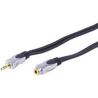 👉 Jack verleng kabel active zwart 3,5mm Stereo Verlengkabel - Verguld 10 meter 5412810313976