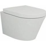 👉 Wandcloset wit keramiek wand spoel Sub 104 compact diepspoel verkort 3m clean wit, 4049614051417