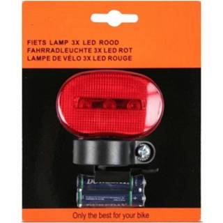 👉 Fietsverlichting rood Led Achterlicht - Inclusief Batterijen Fietslampje 8719538732841