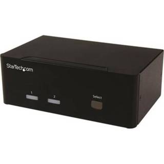 👉 Switch active StarTech 2-poorts KVM met dubbele VGA - 2 poorts USB 2.0 hub